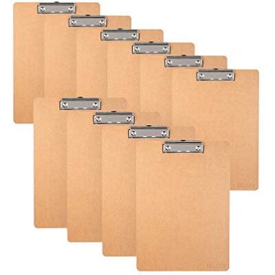 FALKEN Original 10er Pack Vegan-Klemmbrett Pure Nature. Made in Germany. DIN A4 Braun Ideal für Inventur und Lagerwirtschaft FALKEN Original 10er Pack Vegan-Klemmbrett Pure Nature. Made in Germany. DIN A4 Braun Ideal für Inventur und Lagerwirtschaft