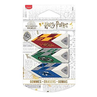 Maped ergonomischer, effizienter, dreieckiger Radierer HARRY POTTER Pyramide 3 Stück rot/grün/blau, Mehrfarbig Maped ergonomischer, effizienter, dreieckiger Radierer HARRY POTTER Pyramide 3 Stück rot/grün/blau, Mehrfarbig