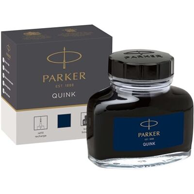 Parker Quink Füllertinte im Tintenfass blauschwarze Tinte 57 ml Parker Quink Füllertinte im Tintenfass blauschwarze Tinte 57 ml