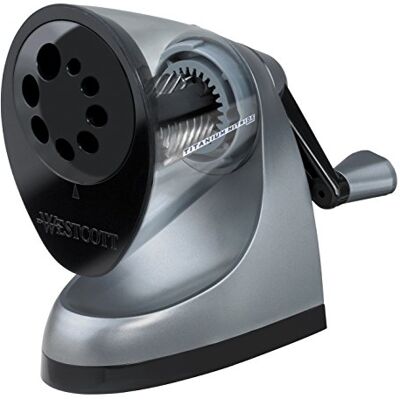 Westcott E-16549 00 iPoint ClassAct Titan Nitrid beschichteter manueller Anspitzer, grau Westcott E-16549 00 iPoint ClassAct Titan Nitrid beschichteter manueller Anspitzer, grau