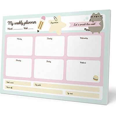 Grupo Erik Wochenplaner Block A4 Kalender Planer Pusheen Foodie Collection -Tischplaner A4 Tischkalender ohne Datum Schreibtischunterlage Papier Grupo Erik Wochenplaner Block A4 Kalender Planer Pusheen Foodie Collection -Tischplaner A4 Tischkalender ohne Datum Schreibtischunterlage Papier