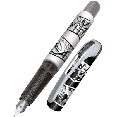 Online Füller College Manga, Tinten-Füller für Rechtshänder, ergonomisches Griffstück, Iridiumfeder medium, Standard-Tintenpatronen, inkl. Kombipatrone blau, 1 Stück (1er Pack) Online Füller College Manga, Tinten-Füller für Rechtshänder, ergonomisches Griffstück, Iridiumfeder medium, Standard-Tintenpatronen, inkl. Kombipatrone blau, 1 Stück (1er Pack)