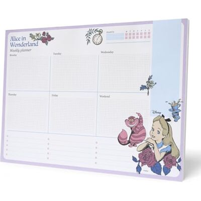 Grupo Erik Disney Alice im Wunderland Wochenplaner Block A4 Kalender Planer Tischkalender Block Kalender Planer Tischplaner A4 Tischkalender ohne Datum Schreibtischunterlage Papier Grupo Erik Disney Alice im Wunderland Wochenplaner Block A4 Kalender Planer Tischkalender Block Kalender Planer Tischplaner A4 Tischkalender ohne Datum Schreibtischunterlage Papier