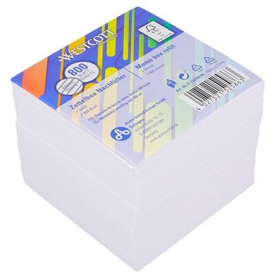 Westcott Notizzettel weiß 800 Blatt Nachfüllpack Notizblock mit 9 x 9 cm großen Blättern in weiß Nachfüllset für Spenderbox FSC-zertifiziertes Papier 80g/m² E-1733199 00 Westcott Notizzettel weiß 800 Blatt Nachfüllpack Notizblock mit 9 x 9 cm großen Blättern in weiß Nachfüllset für Spenderbox FSC-zertifiziertes Papier 80g/m² E-1733199 00
