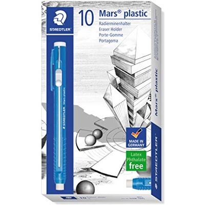 Staedtler 528 50 Radierminenhalter Mars Plastic, 10 Stück in Kartonetui Staedtler 528 50 Radierminenhalter Mars Plastic, 10 Stück in Kartonetui