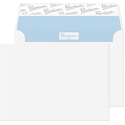 Blake Office 31214 Briefumschläge Haftklebung Ultra Weiß Wove C6 114 x 162 mm 120g/m² 50 Stück Blake Office 31214 Briefumschläge Haftklebung Ultra Weiß Wove C6 114 x 162 mm 120g/m² 50 Stück