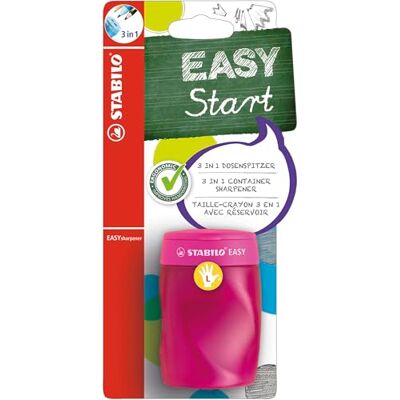 STABILO Ergonomischer Dosen-Spitzer für Linkshänder EASYsharpener 3 in 1 pink Blister STABILO Ergonomischer Dosen-Spitzer für Linkshänder EASYsharpener 3 in 1 pink Blister