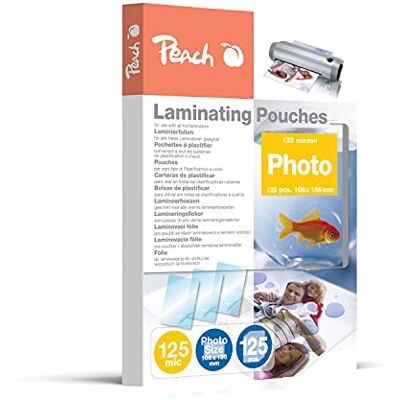 Peach Laminierfolien 106x156mm Foto 125 mic 125 pouches glänzend kompatibel mit Laminiergeräten aller Markenhersteller S-PP525-19P Peach Laminierfolien 106x156mm Foto 125 mic 125 pouches glänzend kompatibel mit Laminiergeräten aller Markenhersteller S-PP525-19P