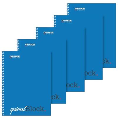 OFFICER PRODUCTS Office Products Spiral-Notizblock A5 Kariert / 5er Packung 5 Stück / 80 Blatt / 160 Seiten/Notizbuch Spiralblock Collegeblock mit Spiralbindung Schulblock Schreibblock OFFICER PRODUCTS Office Products Spiral-Notizblock A5 Kariert / 5er Packung 5 Stück / 80 Blatt / 160 Seiten/Notizbuch Spiralblock Collegeblock mit Spiralbindung Schulblock Schreibblock