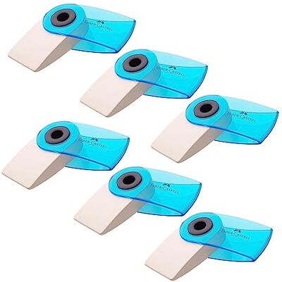 Faber-Castell 205050 Radiergummi Sleeve Mini, transluzent, farblich sortiert (keine Farbauswahl möglich), 6 Stück Faber-Castell 205050 Radiergummi Sleeve Mini, transluzent, farblich sortiert (keine Farbauswahl möglich), 6 Stück