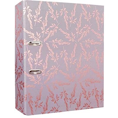 Interdruk DIN A4 75 mm Breit Metallic Hochwertiges Design Roségold Blumen Interdruk DIN A4 75 mm Breit Metallic Hochwertiges Design Roségold Blumen