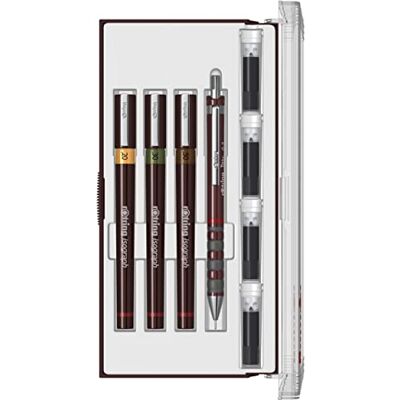 rOtring Isograph Fineliner Junior Set 0,2 mm/ 0,3 mm/ 0,5 mm 3 Stück rOtring Isograph Fineliner Junior Set 0,2 mm/ 0,3 mm/ 0,5 mm 3 Stück