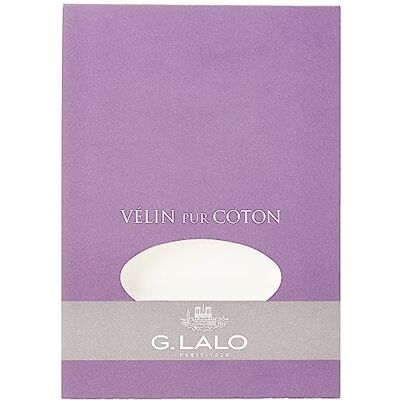 G. Lalo Clairefontaine Lalo 11000L Schreibblock Vélin de France (50% Hadern, DIN A5, 14,8 x 21 cm, 40 Blatt, 125 g) creme G. Lalo Clairefontaine Lalo 11000L Schreibblock Vélin de France (50% Hadern, DIN A5, 14,8 x 21 cm, 40 Blatt, 125 g) creme