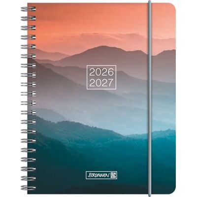 BRUNNEN Schülerkalender 2026/2027 "Misty Sunset" A6, Kunststoff: 2 Seiten = 1 Woche ; Kalendarium: 18 Monate Juli 2026 bis Dezember 2027 BRUNNEN Schülerkalender 2026/2027 "Misty Sunset" A6, Kunststoff: 2 Seiten = 1 Woche ; Kalendarium: 18 Monate Juli 2026 bis Dezember 2027
