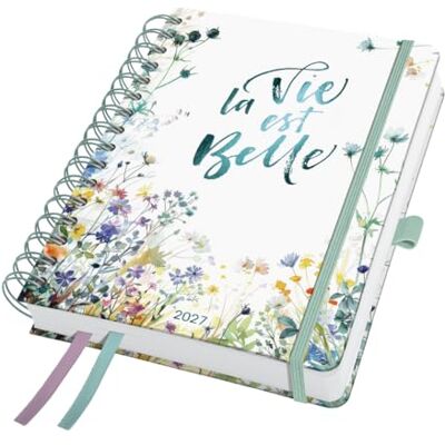 Sigel Jolie Spiralkalender 2027 A5 petrolgrün lila Hardcover 7J607, Gummiband, Stiftschlaufe, Einstecktasche, 2 Zeichenbänder, 240 Seiten, vegan, Buchkalender, Terminplaner Sigel Jolie Spiralkalender 2027 A5 petrolgrün lila Hardcover 7J607, Gummiband, Stiftschlaufe, Einstecktasche, 2 Zeichenbänder, 240 Seiten, vegan, Buchkalender, Terminplaner
