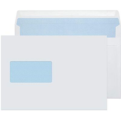 Blake Purely Everyday 1708 Briefumschläge selbstklebend Mit Fenster Weiß C5 162 x 229 mm 90g/m² 500 Stück Blake Purely Everyday 1708 Briefumschläge selbstklebend Mit Fenster Weiß C5 162 x 229 mm 90g/m² 500 Stück