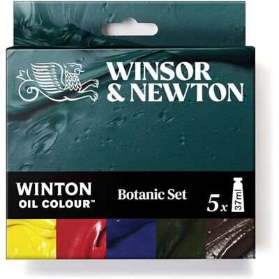 Winsor & Newton 1490714 Winton Ölfarbe Botanic Set 5 Farben a 37ml – Künstlerfarben mit hoher Pigmentdichte, lichtecht & permanent, ideal für Ölmalerei Winsor & Newton 1490714 Winton Ölfarbe Botanic Set 5 Farben a 37ml – Künstlerfarben mit hoher Pigmentdichte, lichtecht & permanent, ideal für Ölmalerei