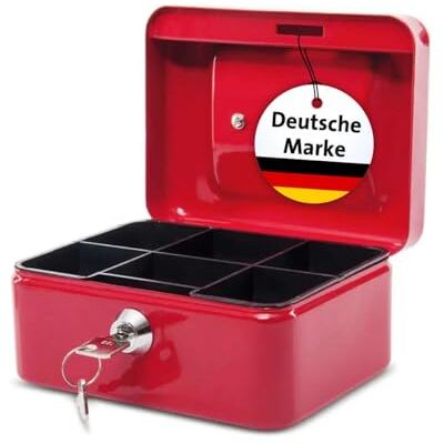 MAUL Geldkassette Stahlblech, Größe 1, (B) 152 (T) 125 (H) 90 mm rot MAUL Geldkassette Stahlblech, Größe 1, (B) 152 (T) 125 (H) 90 mm rot