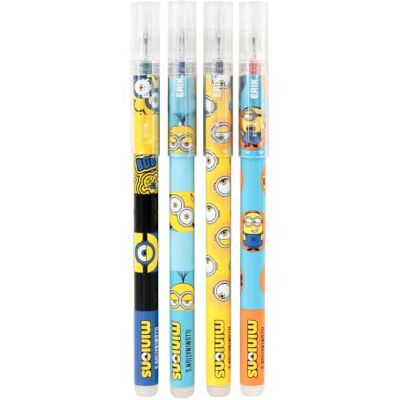 Grupo Erik Minions Kugelschreiber Set Stifte Gel Stifte Kugelschreiber Set 4 Stück Offizieller Minions Sachen Merch Geschenke Grupo Erik Minions Kugelschreiber Set Stifte Gel Stifte Kugelschreiber Set 4 Stück Offizieller Minions Sachen Merch Geschenke