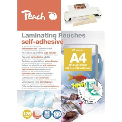Peach Laminierfolie A4-125 mic 100 St. selbstklebende Rückseite geeignet für selfmade Bilder oder Schilder etc. kompatibel mit Laminiergeräten aller Markenhersteller S-PP525-17 Peach Laminierfolie A4-125 mic 100 St. selbstklebende Rückseite geeignet für selfmade Bilder oder Schilder etc. kompatibel mit Laminiergeräten aller Markenhersteller S-PP525-17
