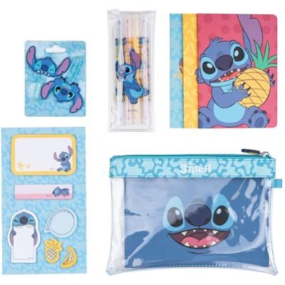 Grupo Erik Disney Stitch Schreibwaren Set Mäppchen Kugelschreiber A6 Notuzbücher Federmäppchen Groß Büroklammern 4 Textmarker Notizzettel Klebend Disney Fanartikel Grupo Erik Disney Stitch Schreibwaren Set Mäppchen Kugelschreiber A6 Notuzbücher Federmäppchen Groß Büroklammern 4 Textmarker Notizzettel Klebend Disney Fanartikel