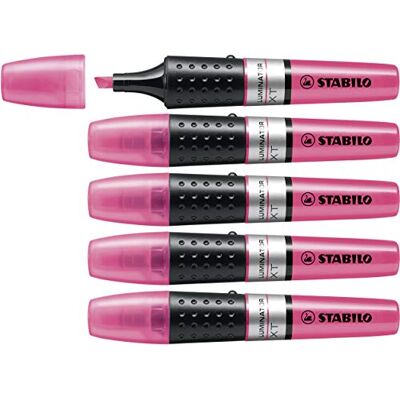 STABILO Textmarker LUMINATOR 5er Pack pink STABILO Textmarker LUMINATOR 5er Pack pink
