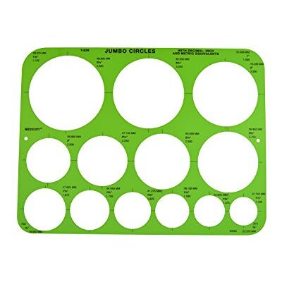 Westcott Jumbo Kreise Geometrische Vorlage, 21,6 x 29,8 cm Westcott Jumbo Kreise Geometrische Vorlage, 21,6 x 29,8 cm