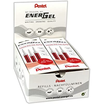 Pentel EnerGel LR7 Nachfüllmine für 0.7 mm Gelschreiber, rot (12 x 3 Stück) Pentel EnerGel LR7 Nachfüllmine für 0.7 mm Gelschreiber, rot (12 x 3 Stück)