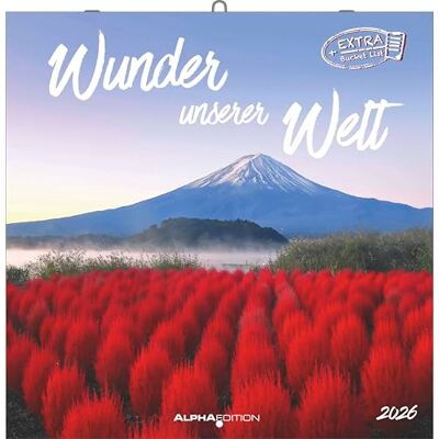 Alpha Wunder unserer Welt 2026 – Broschürenkalender 30×30 cm (30×60 geöffnet), Wandkalender mit Naturwundern & Kulturschätzen, Monatsübersicht, Ferientermine DE/AT/CH, Platz für Notizen Alpha Wunder unserer Welt 2026 – Broschürenkalender 30×30 cm (30×60 geöffnet), Wandkalender mit Naturwundern & Kulturschätzen, Monatsübersicht, Ferientermine DE/AT/CH, Platz für Notizen
