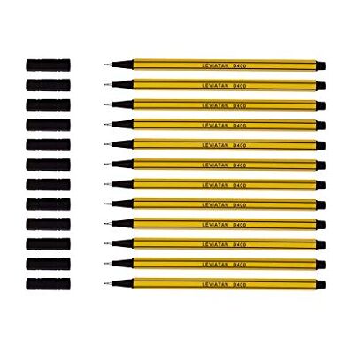 Leviatan D400 Fineliner Schwarz 12 Stück Feinleiner Stift Bunt Für Den Täglichen Gebrauch Geeignet, Schreib und Schulbedarf Linienbreite Ca. 0.4 Mm Feinlinerfilzstifte Leviatan D400 Fineliner Schwarz 12 Stück Feinleiner Stift Bunt Für Den Täglichen Gebrauch Geeignet, Schreib und Schulbedarf Linienbreite Ca. 0.4 Mm Feinlinerfilzstifte