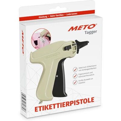Meto Original Etikettierpistole für Textilien Heftpistole Tagging Gun ideal für Kleidung, Preisschilder & Textilanhänger, sofort einsatzbereit Meto Original Etikettierpistole für Textilien Heftpistole Tagging Gun ideal für Kleidung, Preisschilder & Textilanhänger, sofort einsatzbereit