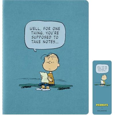 Moleskine Peanuts Cahier Journal, Set 3 Notizhefte Liniert, mit flexiblen Einbänden und thematischem Lesezeichen, 16 Abtrennbare Blätter, Format XL 19 x 25 cm Moleskine Peanuts Cahier Journal, Set 3 Notizhefte Liniert, mit flexiblen Einbänden und thematischem Lesezeichen, 16 Abtrennbare Blätter, Format XL 19 x 25 cm