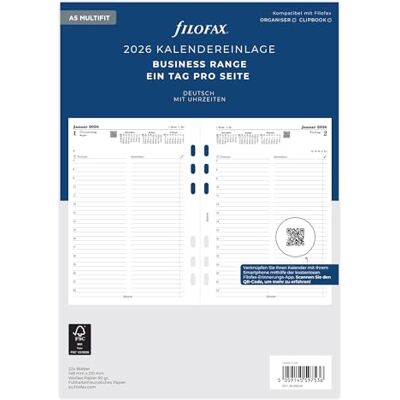Filofax Kalender A5 Multi 1 Tag pro Seite (deutsch)2026 Filofax Kalender A5 Multi 1 Tag pro Seite (deutsch)2026
