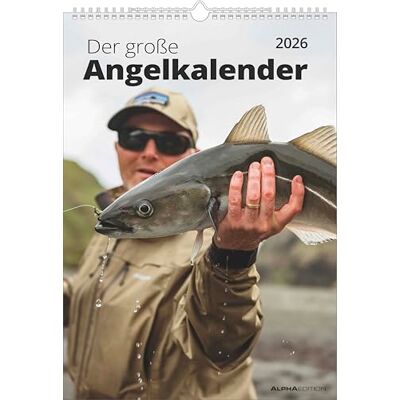 Alpha Der große Angelkalender 2026 – Wandkalender 29,7×42 cm mit 12 beeindruckenden Angelmotiven, deutsches Kalendarium, FSC-zertifizierter Bildkalender für Angler & Naturfreunde Alpha Der große Angelkalender 2026 – Wandkalender 29,7×42 cm mit 12 beeindruckenden Angelmotiven, deutsches Kalendarium, FSC-zertifizierter Bildkalender für Angler & Naturfreunde