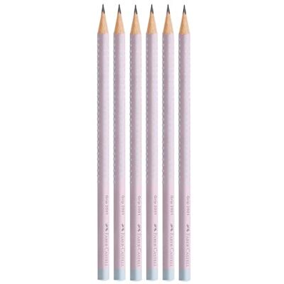 Faber-Castell Bleistifte Grip 2001 B Blushing Sky, 6 Stück Ergonomische Bleistifte im Härtegrad B für komfortables Schreiben und Zeichnen Faber-Castell Bleistifte Grip 2001 B Blushing Sky, 6 Stück Ergonomische Bleistifte im Härtegrad B für komfortables Schreiben und Zeichnen