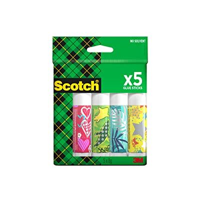 Scotch Permanent-Klebestift, 8 g, 5 Stifte Sicherer und Kinderfreundlicher Kleber für Kunst und Bastelarbeiten, Starker Klebstoff für Schule & Bürobedarf Scotch Permanent-Klebestift, 8 g, 5 Stifte Sicherer und Kinderfreundlicher Kleber für Kunst und Bastelarbeiten, Starker Klebstoff für Schule & Bürobedarf