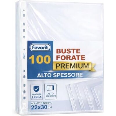 Favorit Perforierte Umschläge, glänzend, hoch, 22 x 30 cm, 100 Stück, transparent Favorit Perforierte Umschläge, glänzend, hoch, 22 x 30 cm, 100 Stück, transparent