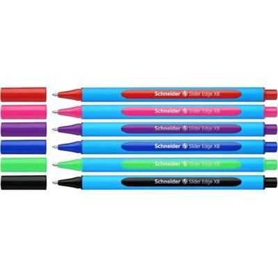 Schneider 152276 Slider Edge XB Kugelschreiber (Dreikant-Stifte mit Strichbreite XB) 6 Stück, sortiert Schneider 152276 Slider Edge XB Kugelschreiber (Dreikant-Stifte mit Strichbreite XB) 6 Stück, sortiert