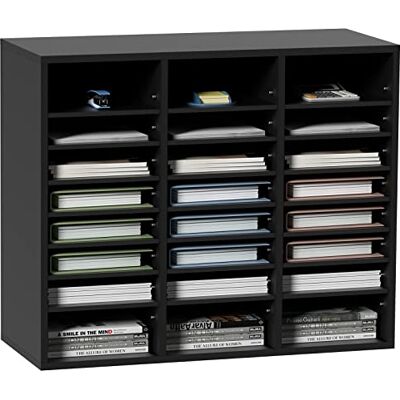 VEVOR Briefablage Schreibtisch Organizer 997 x 305 x 680 mm, 2,3–5,6 cm Einstellbar A4 Stapelbar Quer, Papierablage, Aufbewahrung Schreibtisch Ablagesystem Organisation, Ablage (Schwarz, 3 x 8 Fächer) VEVOR Briefablage Schreibtisch Organizer 997 x 305 x 680 mm, 2,3–5,6 cm Einstellbar A4 Stapelbar Quer, Papierablage, Aufbewahrung Schreibtisch Ablagesystem Organisation, Ablage (Schwarz, 3 x 8 Fächer)