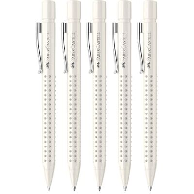 Faber-Castell Kugelschreiber Grip 2010 Coconut Milk, 5 Stück Ergonomischer Kugelschreiber mit dokumentenechter Mine und weichem Schreibgefühl Faber-Castell Kugelschreiber Grip 2010 Coconut Milk, 5 Stück Ergonomischer Kugelschreiber mit dokumentenechter Mine und weichem Schreibgefühl