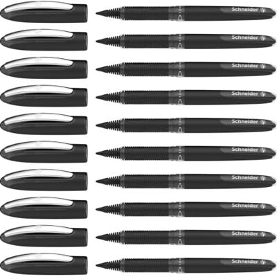 Schneider 183601 One Sign Tintenroller (dokumentenecht, Strichstärke 1 mm) schwarz, 10er Pack Schneider 183601 One Sign Tintenroller (dokumentenecht, Strichstärke 1 mm) schwarz, 10er Pack