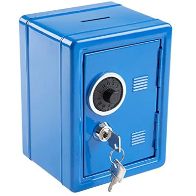 Idena 50036 Spartresor, 120 x 105 x 160 mm, blau, 1 Stück Idena 50036 Spartresor, 120 x 105 x 160 mm, blau, 1 Stück
