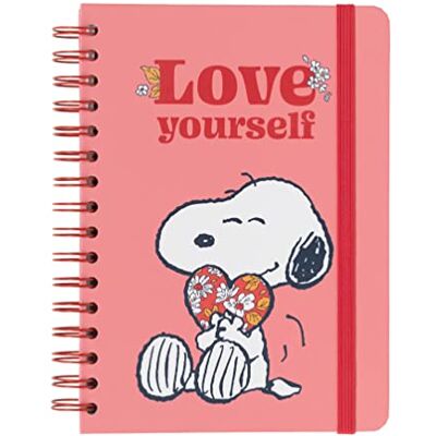 Grupo Erik Peanuts Snoopy Love Yourself Notizbuch A5 Journal Tagebuch Merch Reisetagebuch Liniert Spiralbindung für Frauen Freundin Notizblock A5 14,8 × 21,0 cm Geschenke Grupo Erik Peanuts Snoopy Love Yourself Notizbuch A5 Journal Tagebuch Merch Reisetagebuch Liniert Spiralbindung für Frauen Freundin Notizblock A5 14,8 × 21,0 cm Geschenke