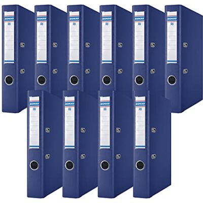 DONAU Premium Ordner Schmal 10er Pack/DIN A4 / 5 cm / 10 Stück/Navy blau/Kunststoffbezug PP/Carton Papier Schlitzordner Büroordner Aktenordner Ringordner/Grünen Punkt DONAU Premium Ordner Schmal 10er Pack/DIN A4 / 5 cm / 10 Stück/Navy blau/Kunststoffbezug PP/Carton Papier Schlitzordner Büroordner Aktenordner Ringordner/Grünen Punkt