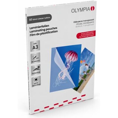 Olympia Folienset 80 Mikron A3 50 Stk 9174 Olympia Folienset 80 Mikron A3 50 Stk 9174