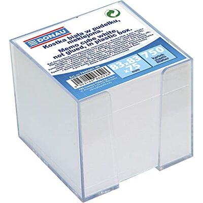 DONAU 7490001-99 Zettelkasten/Zettelbox/Zettelklotz, 92 x 92 x 82 mm, weiß DONAU 7490001-99 Zettelkasten/Zettelbox/Zettelklotz, 92 x 92 x 82 mm, weiß
