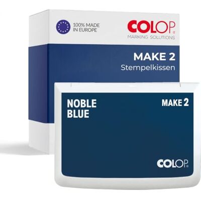 COLOP MAKE 2 Stempelkissen Blau 110 x 70 mm wasserbasiertes, schnelltrocknendes Stempelkissen für Holzstempel & Kreativstempel DIY & Büro COLOP MAKE 2 Stempelkissen Blau 110 x 70 mm wasserbasiertes, schnelltrocknendes Stempelkissen für Holzstempel & Kreativstempel DIY & Büro