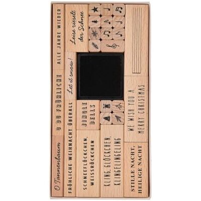 Rico Design Stempelset Weihnachtslieder FSC 100% 27 Stk Rico Design Stempelset Weihnachtslieder FSC 100% 27 Stk