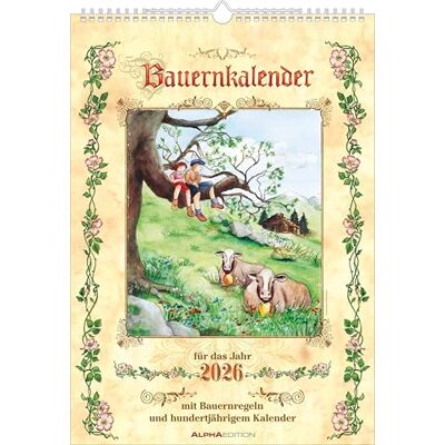 Alpha Bauernkalender 2026 – Bildkalender 29,7x42 cm – Mit Bauernregeln & 100-jährigem Kalender – Feiertagen (DE/AT/CH) – Platz für Notizen – Ländlich-illustrierter Kalender für Hobbygärtner Alpha Bauernkalender 2026 – Bildkalender 29,7x42 cm – Mit Bauernregeln & 100-jährigem Kalender – Feiertagen (DE/AT/CH) – Platz für Notizen – Ländlich-illustrierter Kalender für Hobbygärtner