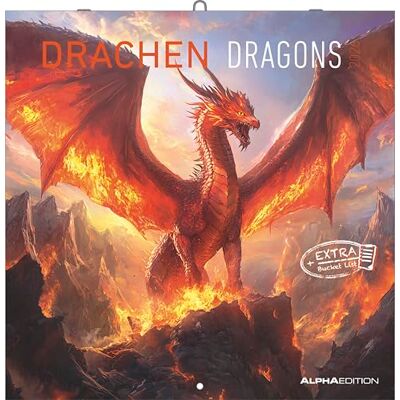Alpha Drachen 2026 – Wandkalender 30×30 cm mit fantastischen Drachenmotiven & Poster, 6-sprachiger Broschürenkalender für Fantasy-Fans, Rollenspieler & Liebhaber mythischer Kreaturen Alpha Drachen 2026 – Wandkalender 30×30 cm mit fantastischen Drachenmotiven & Poster, 6-sprachiger Broschürenkalender für Fantasy-Fans, Rollenspieler & Liebhaber mythischer Kreaturen